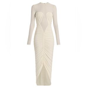Ronny Kobo Collection Cream Long Sleeve Dress